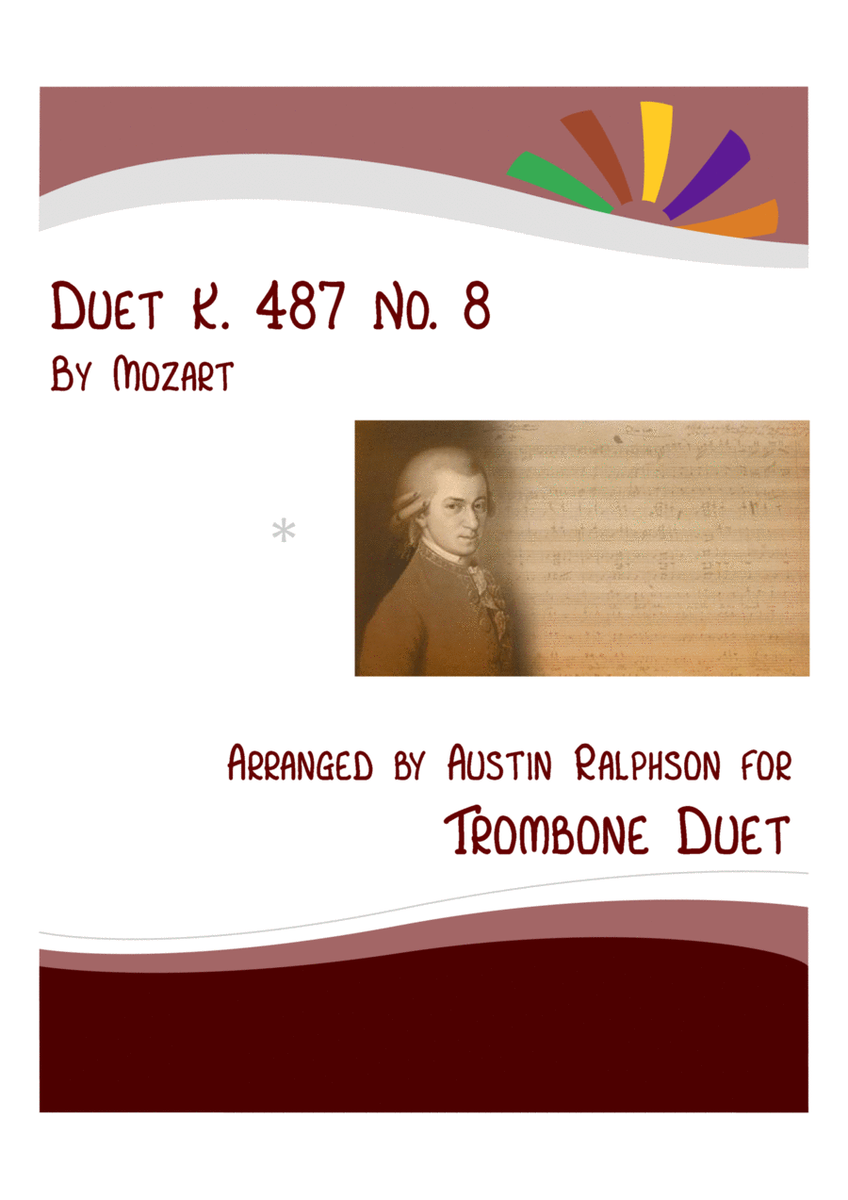 Mozart K. 487 No. 8 - trombone duet / euphonium duet image number null