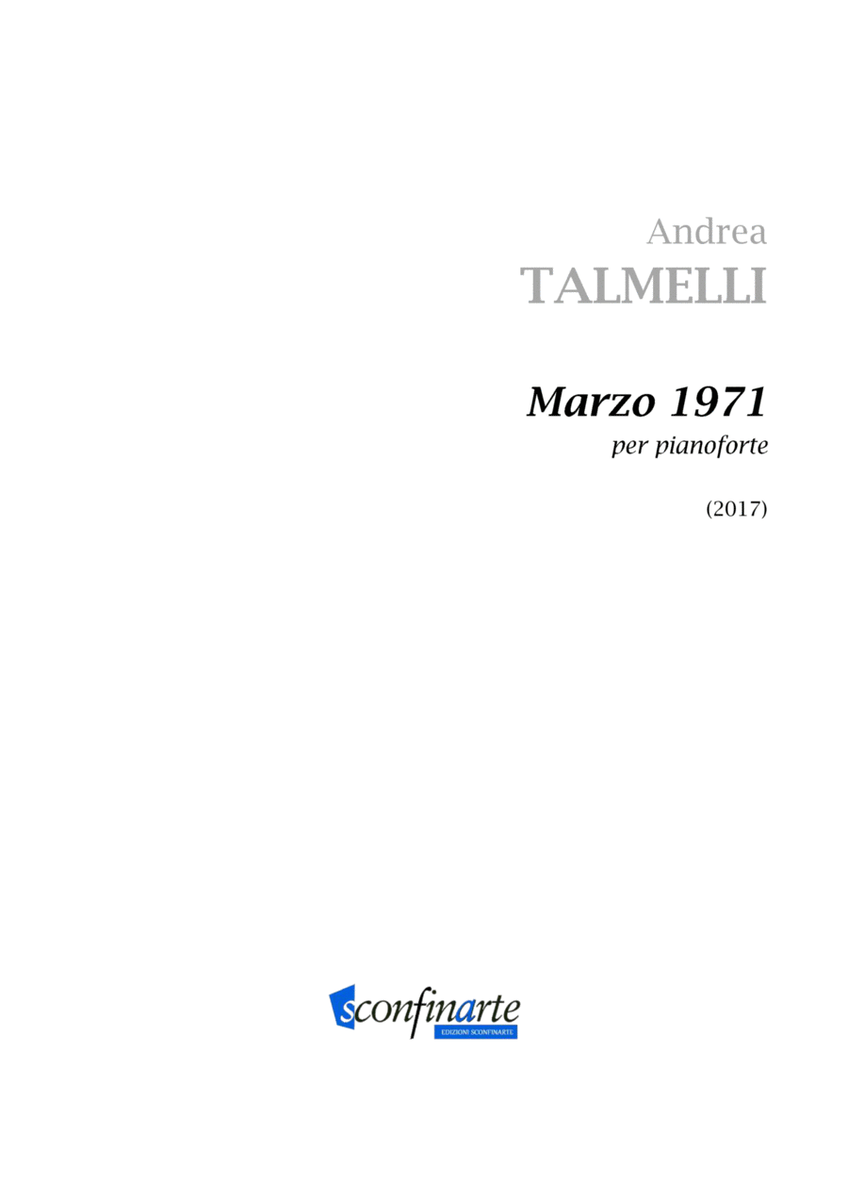 Andrea Talmelli: MARZO 1971 (ES-21-015)