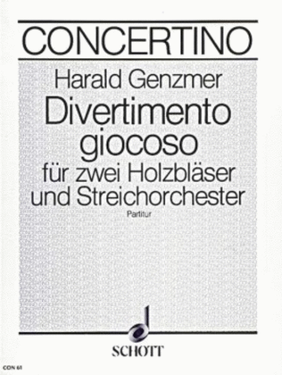 Book cover for Divertimento Giocoso Score