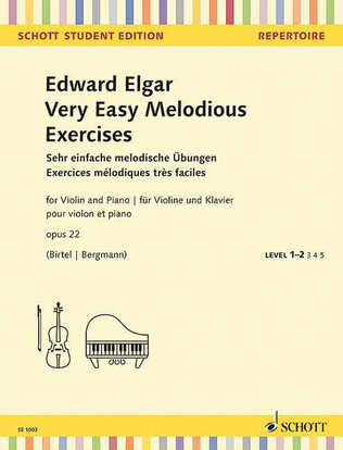 Book cover for Very Easy Melodious Exercises Op. 22