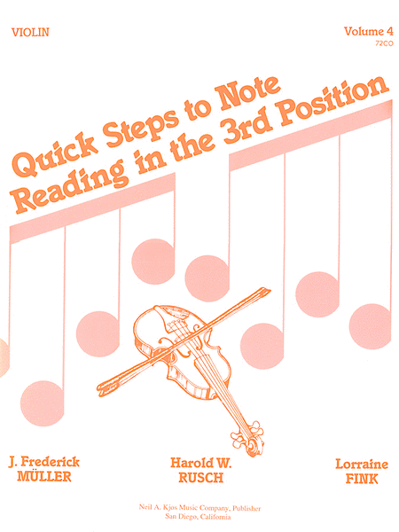 Quick Steps To Notereading, Vol 4, Cello