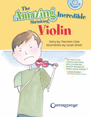 Book cover for The Amazing Incredible Shrinking Violin