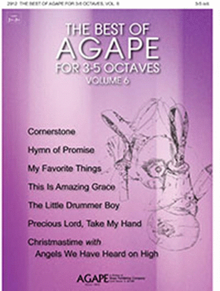 Book cover for The Best of Agape for 3-5 Octaves, Vol. 6