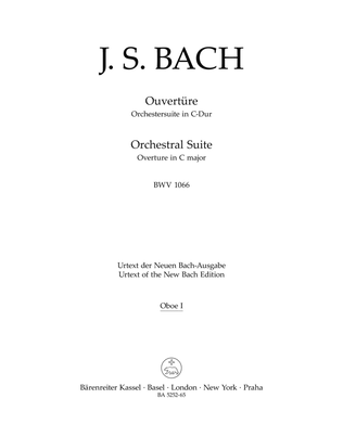 Book cover for Ouverture (Orchestersuite) C major BWV 1066