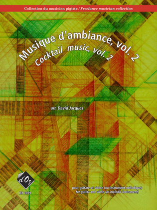 Book cover for Collection du musicien pigiste, Musique d'ambiance, vol. 2