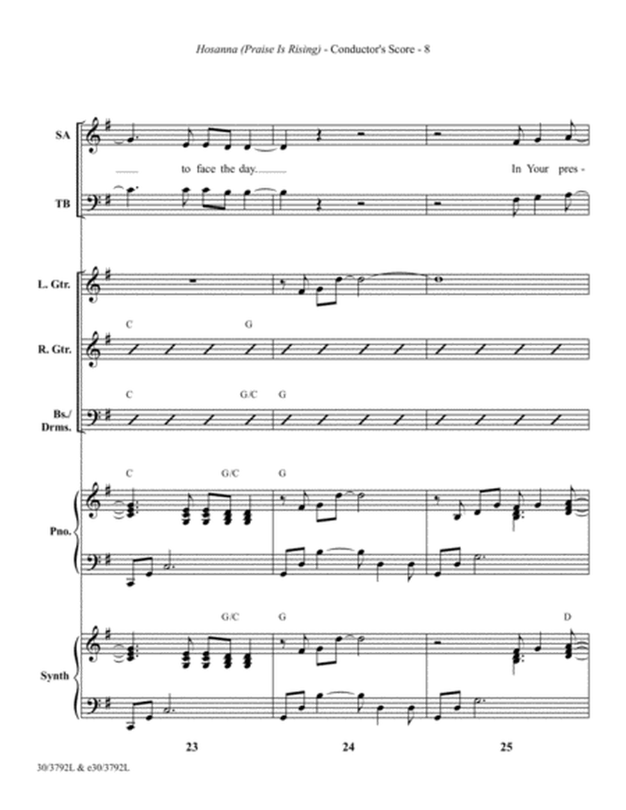 Hosanna - Rhythm Score and Parts