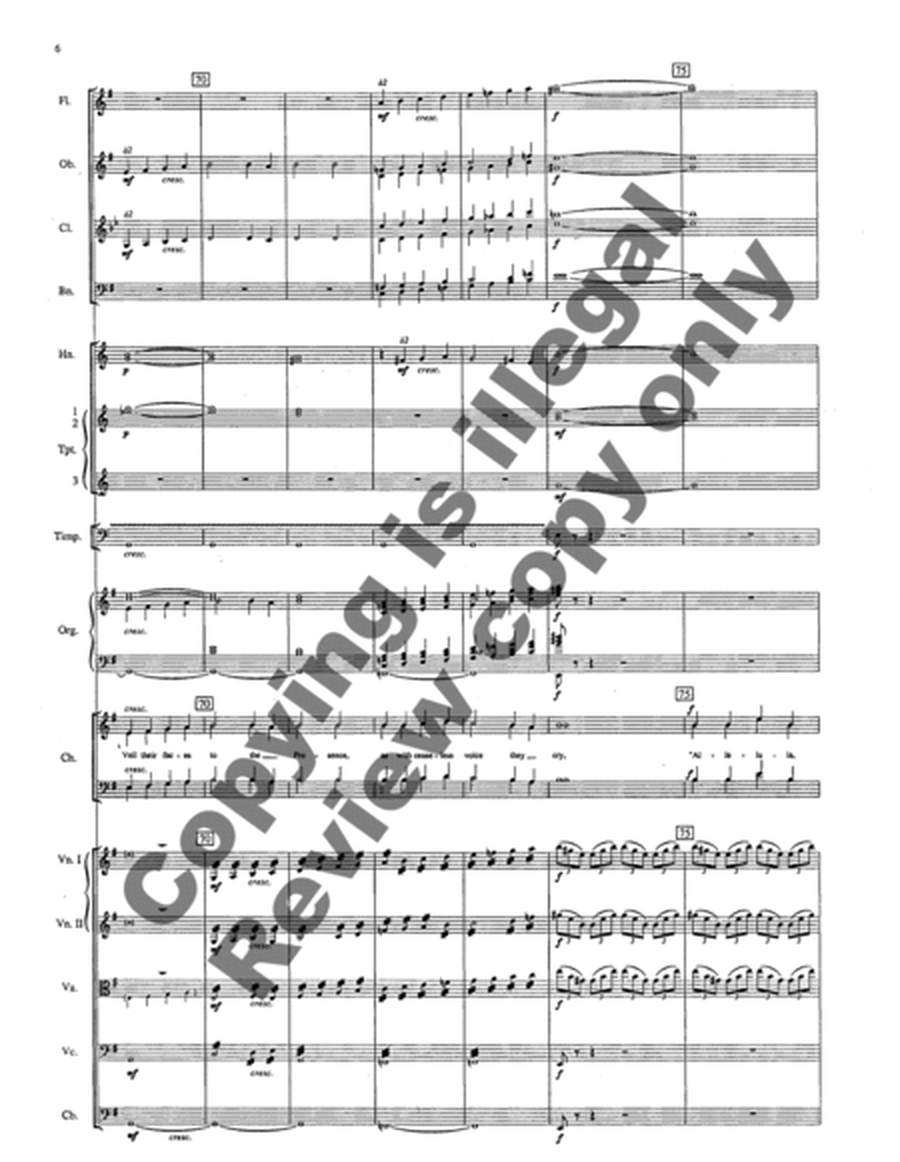 Three Festival Choruses: Let All Mortal Flesh Keep Silence (SATB Orchstra Score)