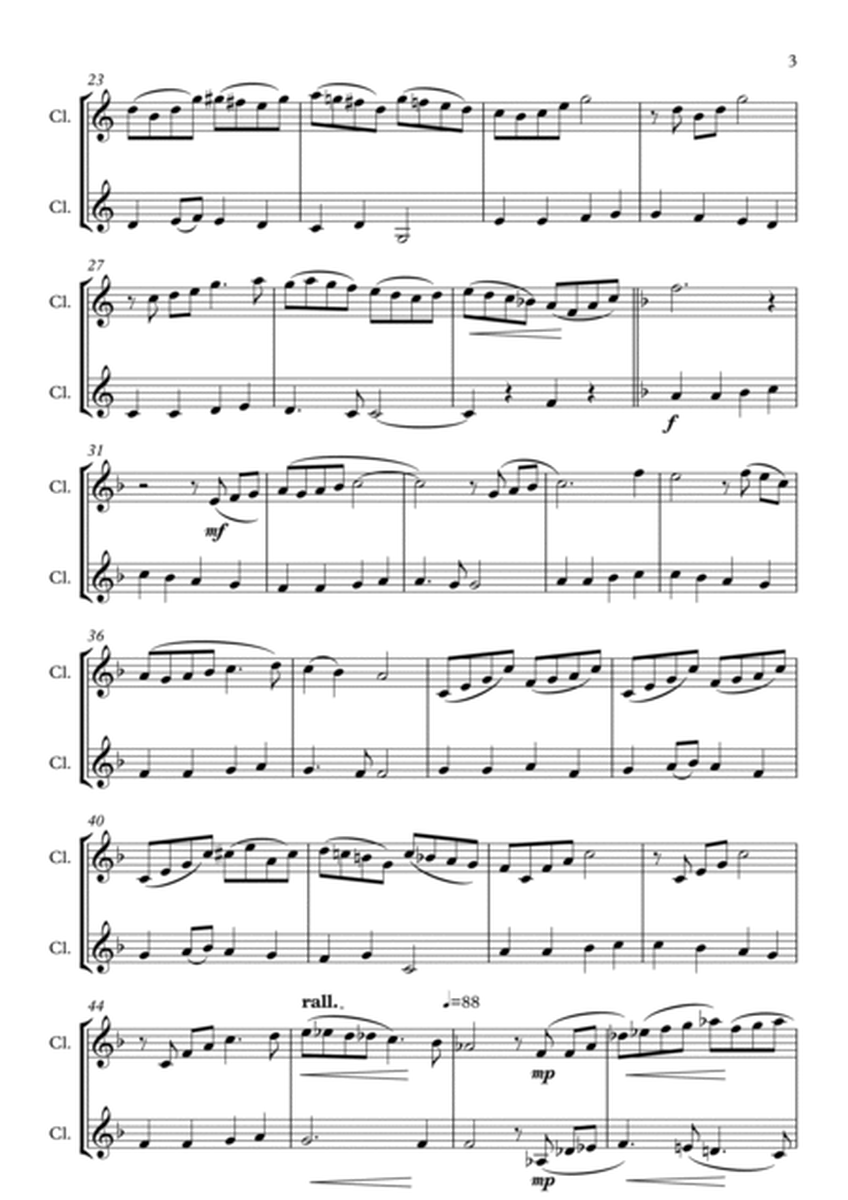 Ode To Joy (Joyful Joyful, We Adore Thee), for Clarinet Duet image number null