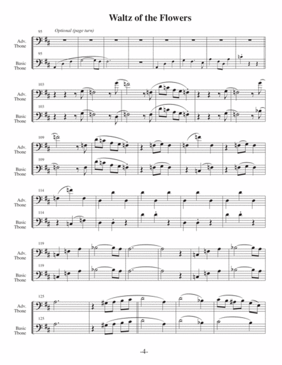 Waltz of the Flowers (Arrangements Level 3-5 for TROMBONE + Written Acc) image number null
