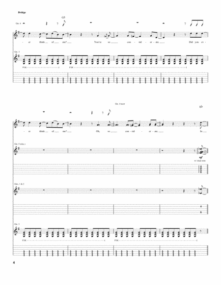 Let It Die by Foo Fighters - Electric Guitar - Digital Sheet Music