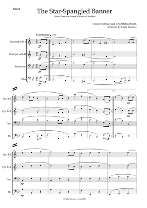 Book cover for The Star-Spangled Banner - EUA Hymn (Brass Quartet)