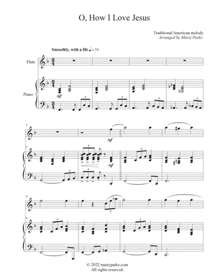 Book cover for O, How I Love Jesus (Flute-Piano)