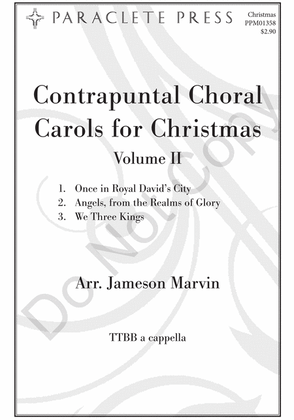 Book cover for Contrapuntal Choral Carols for Christmas, Volume II