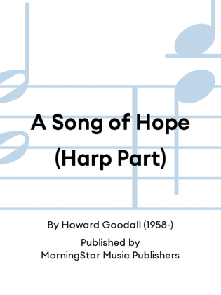 Book cover for A Song of Hope (Harp Part)