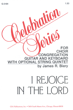 Book cover for I Rejoice in the Lord