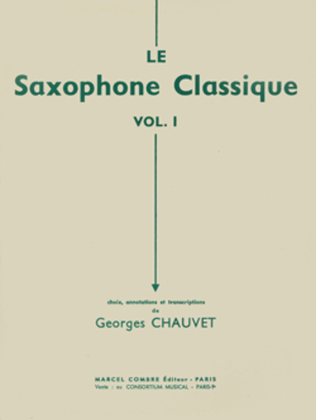 Book cover for Le Saxophone classique - Volume 2