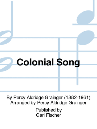 Book cover for Colonial Song