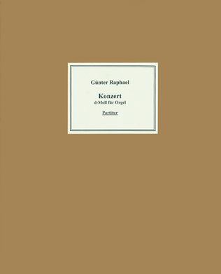 Book cover for Konzert für Orgel und Orchester (1936), op. 57