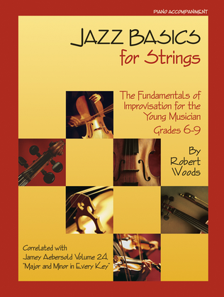 Book cover for Jazz Basics for Strings - Piano Accompaniment