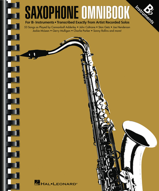 Book cover for Saxophone Omnibook for B-Flat Instruments