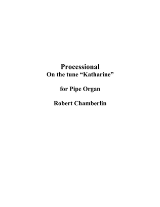 Book cover for Processional on the tune "Katharine"
