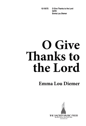 Book cover for O Give Thanks to the Lord