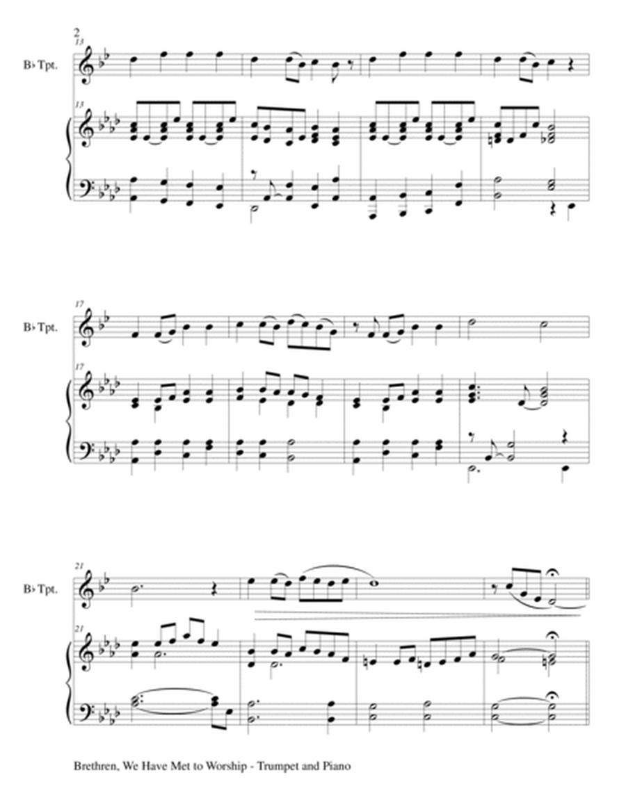 Gary Lanier: 3 GOSPEL HYMNS, Set IV (Duets for Bb Trumpet & Piano) image number null