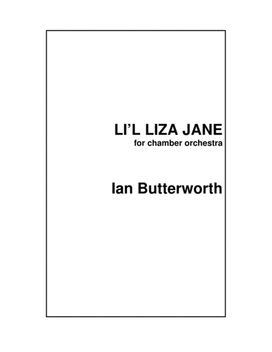 IAN BUTTERWORTH Li'l Liza Jane for chamber orchestra image number null