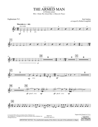 Book cover for The Armed Man (from A Mass for Peace) (arr. Robert Longfield) - Euphonium T.C.