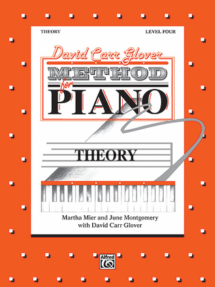 Book cover for David Carr Glover Method for Piano Theory