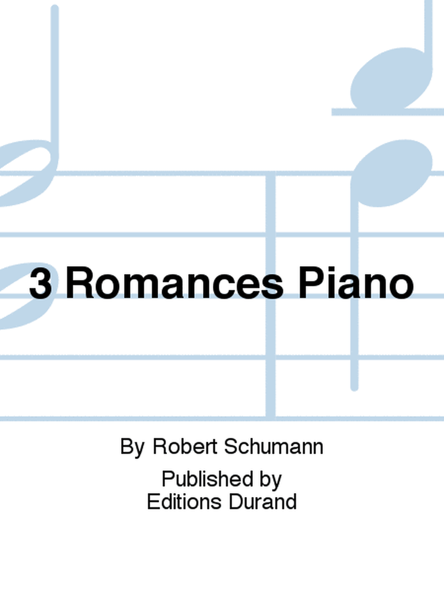 3 Romances Piano
