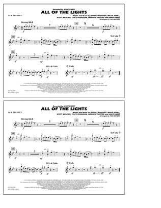 Book cover for All Of The Lights - 1st Bb Trumpet