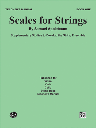 Book cover for Scales for Strings, Book 1