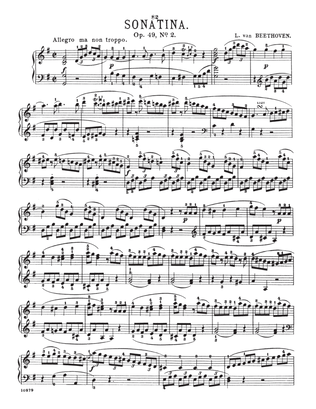 Sonatina In G Major, Op. 49, No. 2