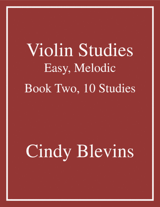 Book cover for Violin Studies, Easy, Melodic, Book Two, 10 Studies