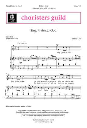 Sing Praise to God