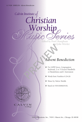 Book cover for Advent Benediction