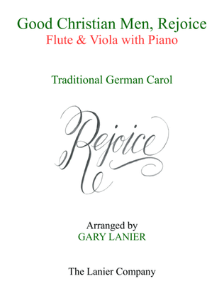 Book cover for GOOD CHRISTIAN MEN, REJOICE (Flute, Viola with Piano & Score/Part)