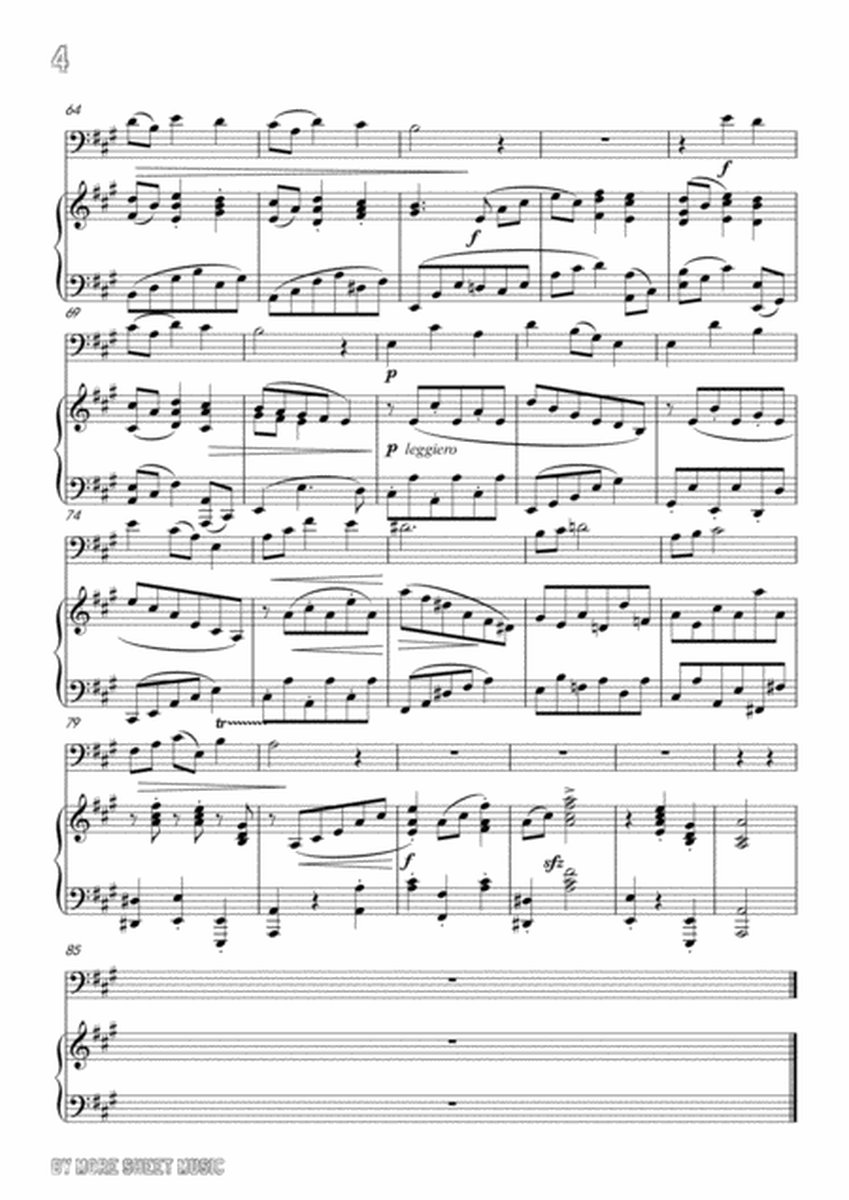 Brahms-Vergebliches Ständchen,for Cello and Piano image number null