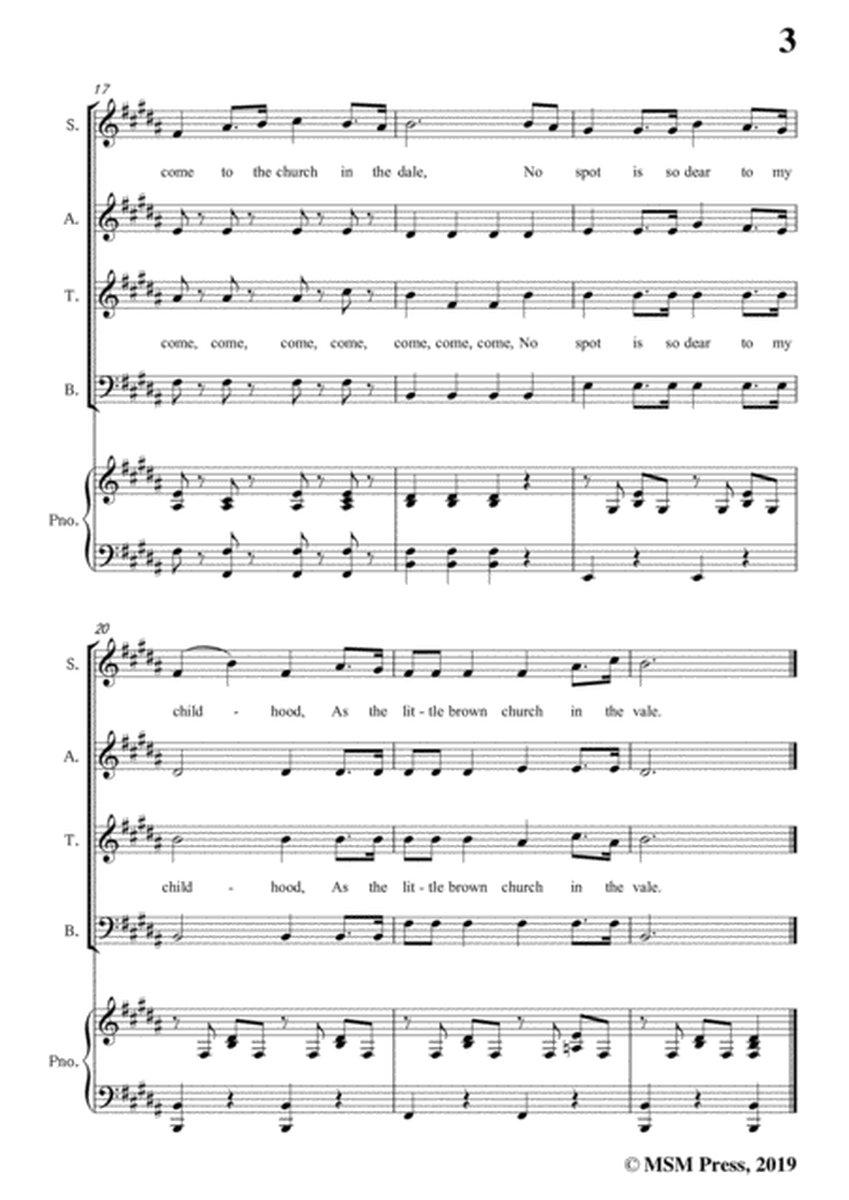 William S. Pitts-Little Brown Church,in B Major,for Voice and Piano image number null