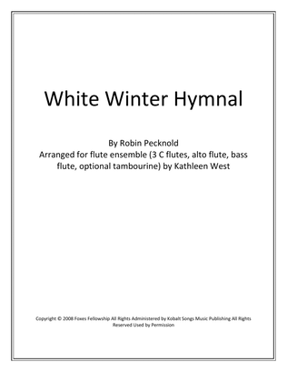 Book cover for White Winter Hymnal