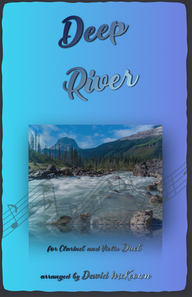 Book cover for Deep River, Gospel Song for Clarinet and Violin Duet