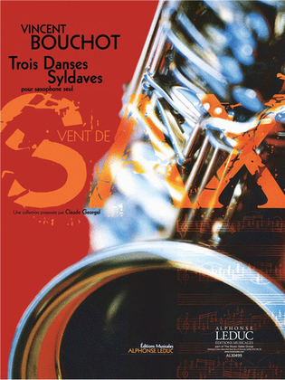 Book cover for Bouchot Vincent 3 Danses Syldaves Saxophone Book