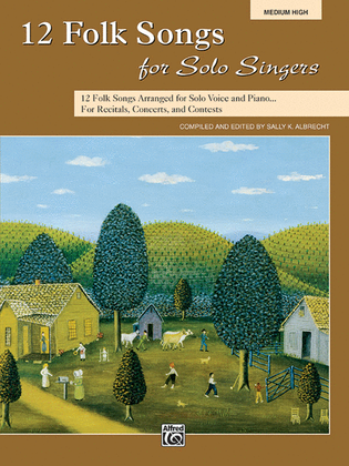 Book cover for 12 Folk Songs for Solo Singers