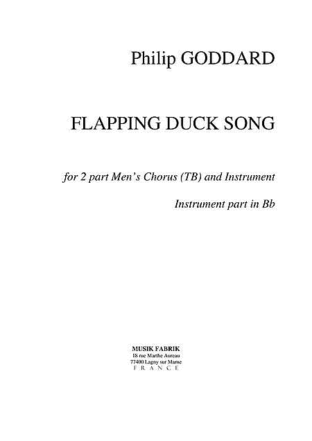 Flapping Duck Song