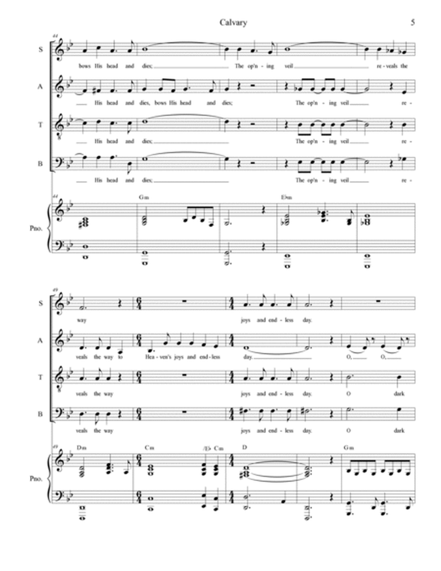 Calvary (SATB) image number null
