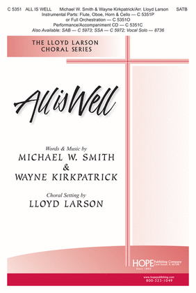 Book cover for All Is Well