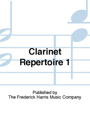 Book cover for Clarinet Repertoire 1