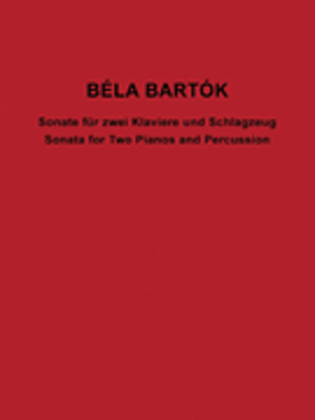 Book cover for Sonata For Two Pianos And Percussion - Facsimile With Cd