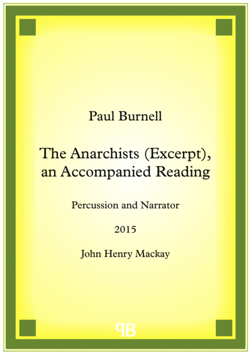 The Anarchists (Excerpt), an Accompanied Reading image number null